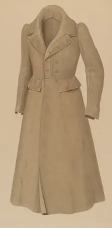 Man's Topcoat, 1935/1942. Creator: Alvin Shiren