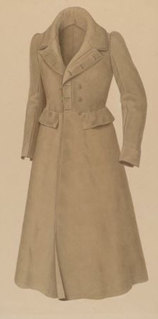 Man's Topcoat, 1935/1942. Creator: Alvin Shiren