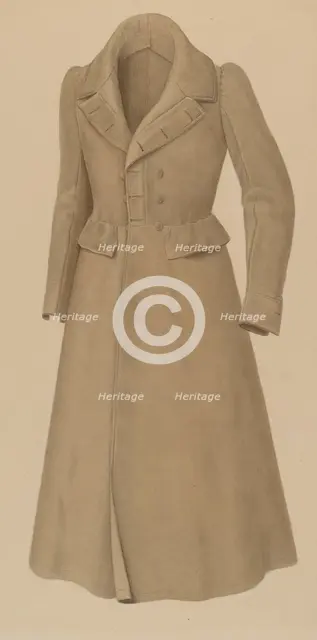 Man's Topcoat, 1935/1942. Creator: Alvin Shiren.