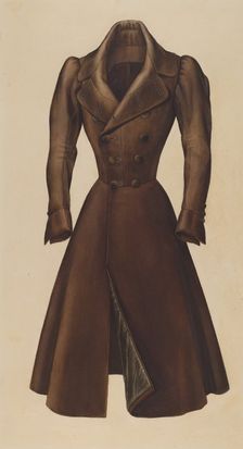 Man's Topcoat, 1935/1942. Creator: Henry De Wolfe
