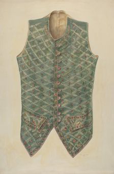 Man's Vest, 1941. Creator: Charles Bowman