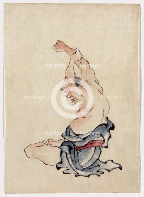 Man Stretching, 1830-1850. 