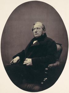 [Man Seated in Armchair], 1850s-60s. Creator: Franz Antoine
