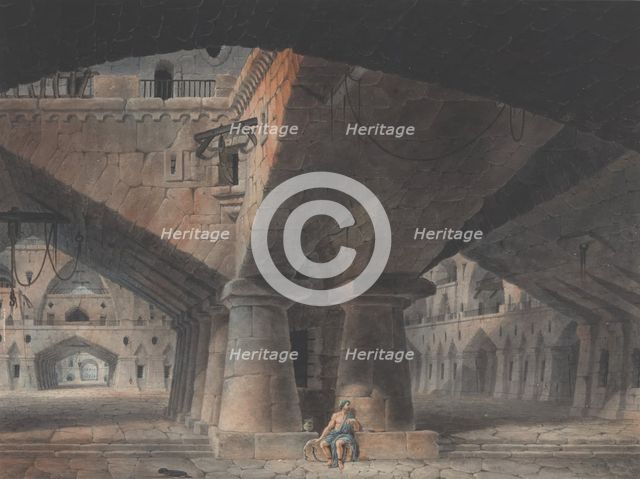 Man Seated in Prison, 1781. Creator: Victor Jean Nicolle.