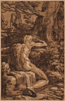Man Seen from Behind, between circa 1527 and circa 1530. Creator: Antonio da Trento