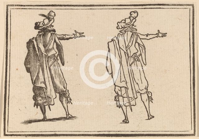 Man Seen from Behind with His Right Arm Extended, 1621. Creator: Edouard Eckman.