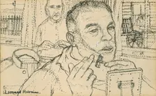 Man Shaving, c1930s. Creator: Leonard Rosoman