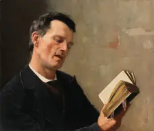 Man Singing Hymn, 1884. Creator: Arvid Liljelund