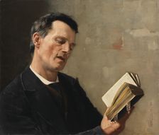 Man Singing Hymn, 1884. Creator: Arvid Liljelund