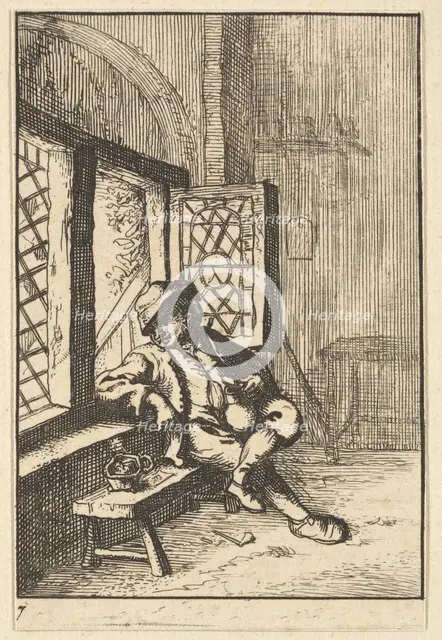 Man Sitting by a Window (copy), 1610-85. Creator: Unknown.