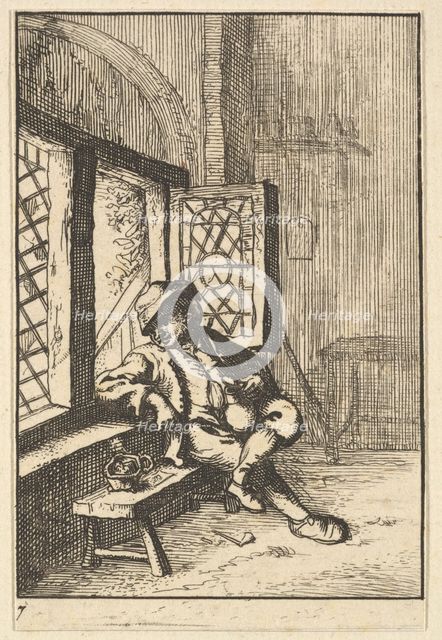 Man Sitting by a Window (copy), 1610-85. Creator: Unknown.
