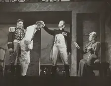 Man touching another man's head, 1938. Creator: Unknown