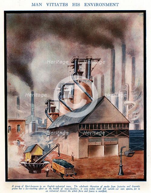 'Man Vitiates his Environment', early 20th century. Artist: Unknown