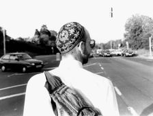 Man wearing a kipa, c1980s? Creator: John Nathan