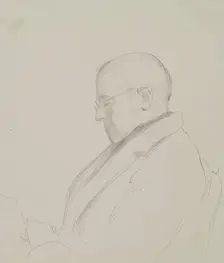 Man Wearing Spectacles, c1840s. Creator: John Phillip