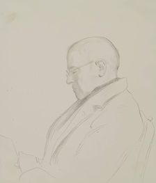 Man Wearing Spectacles, c1840s. Creator: John Phillip