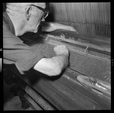 Man weaving, 1966-1974. Creator: Eileen Deste