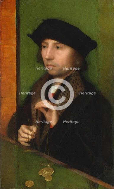 Man Weighing Gold, ca. 1515-20. Creator: Adriaen Isenbrandt.