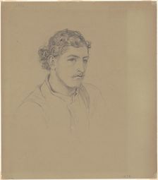 Man with Curly Hair, 1872. Creator: John Singer Sargent