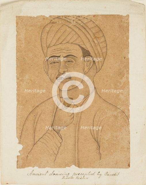 Man with a wine cup, 19th century. Artist: Unknown.