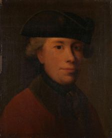 Man with a wooden hat, probably 18th century. Creator: Unknown