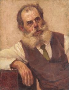 Man with a Beard, 1915. Creator: Stefan Polkorab