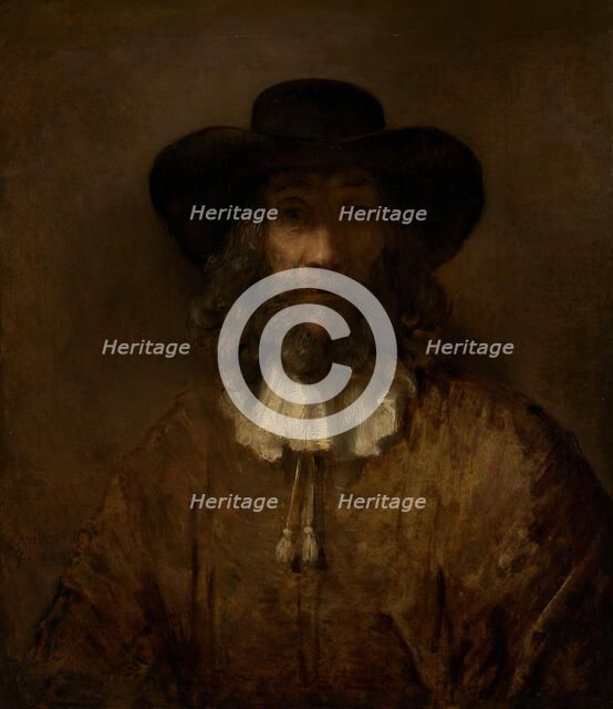 Man with a Beard. Creator: Style of Rembrandt (17th century or later).