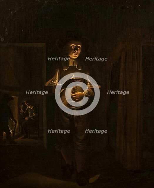 Man with a Candle, c1645. Creator: Heimbach; Wolfgang (c.1610-after 1678).