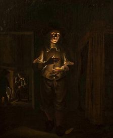 Man with a Candle, c1645. Creator: Heimbach; Wolfgang (c.1610-after 1678)