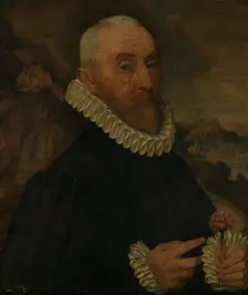 Man with a Carnation, 1570. Creator: Adriaen van Cronenburgh