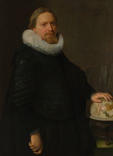 Man with a Celestial Globe, 1624. Creator: Nicolaes Eliasz Pickenoy