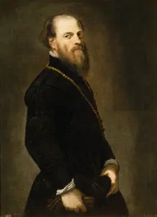 Man with a Golden Lace, 1560. Creator: Jacopo Tintoretto