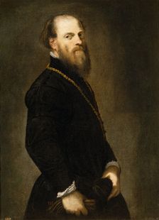 Man with a Golden Lace, 1560. Creator: Jacopo Tintoretto
