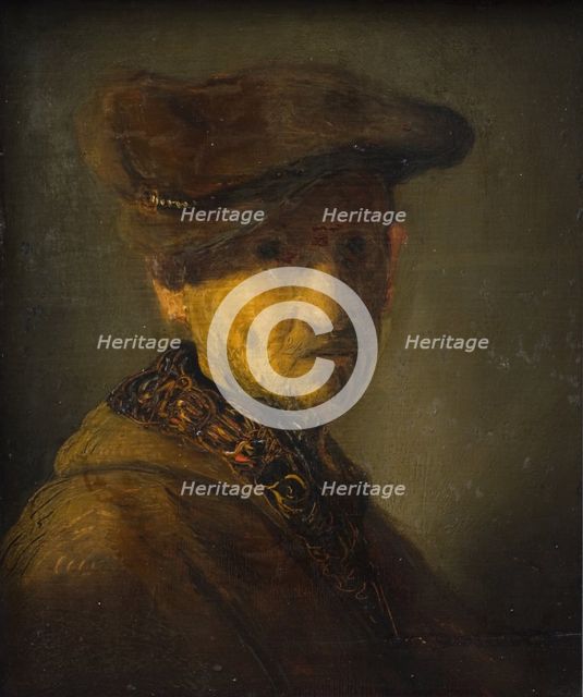 Man with a Hat. (Portrait of Rembrandt's Father), 1629. Creator: School of Rembrandt van Rijn.