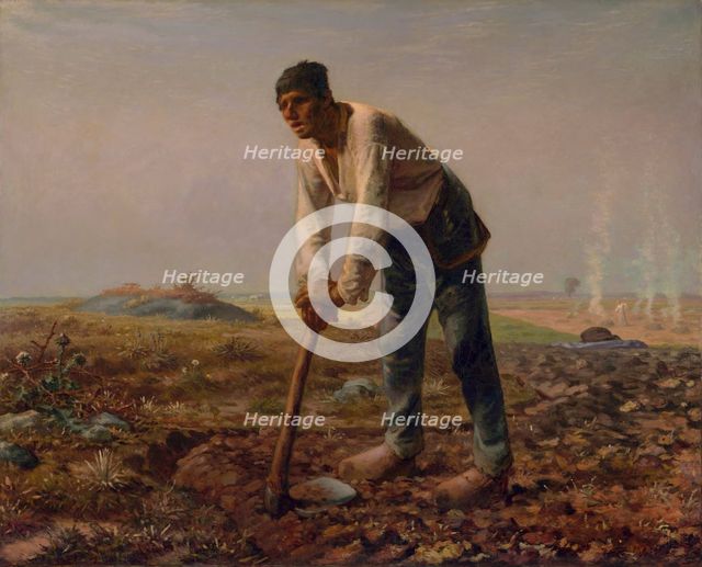 Man with a Hoe, 1860-1861. Artist: Millet, Jean-François (1814-1875)