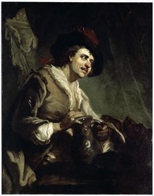 Man with a Jug 18th century. Artist: Francesco Giuseppe Casanova