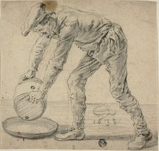 Man with a Keg, 1633. Creator: Cornelis Saftleven