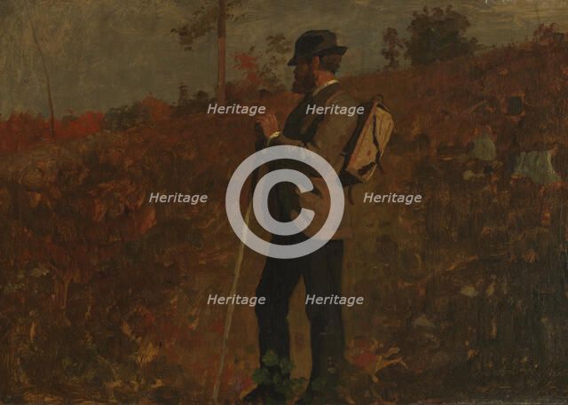 Man with a Knapsack, October 10, 1873. Creator: Winslow Homer.