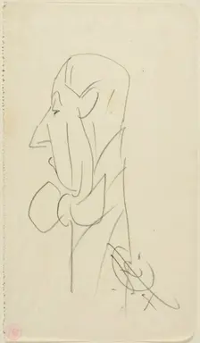 Man with a Large Bow Tie, n.d. Creator: Edward Henry Corbould