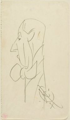 Man with a Large Bow Tie, n.d. Creator: Edward Henry Corbould