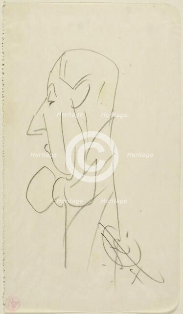 Man with a Large Bow Tie, n.d. Creator: Edward Henry Corbould.