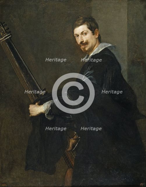 Man with a Lute, Between 1621 and 1630. Artist: Dyck, Sir Anthony van (1599-1641)