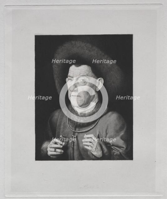 Man with a Pink. Creator: Claude-Ferdinand Gaillard (French, 1834-1887).