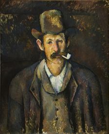 Man with a Pipe , ca 1892-1896. Creator: Cézanne, Paul (1839-1906)