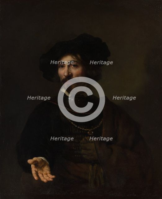 Man with a Steel Gorget. Creator: Style of Rembrandt (Dutch, second or third quarter 17th century).