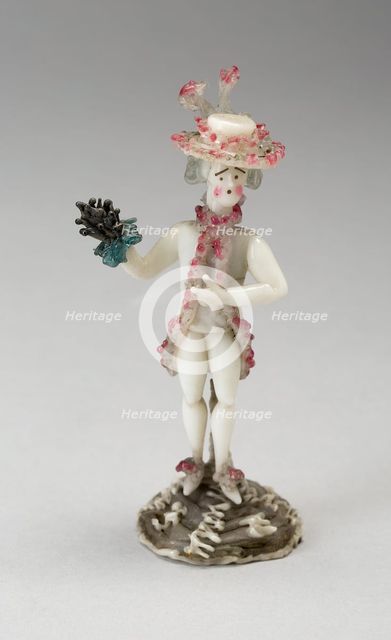 Man with Bouquet, France, 1750/99. Creator: Verres de Nevers.