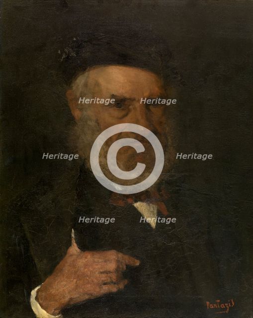 Man with Beret, 1875. Creator: Pericles Pantazis.