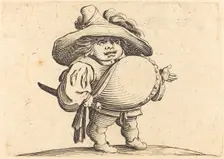 Man with Big Belly, c. 1622. Creator: Jacques Callot