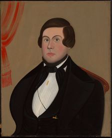 Man with Gold Pencil, ca. 1850. Creator: Unknown