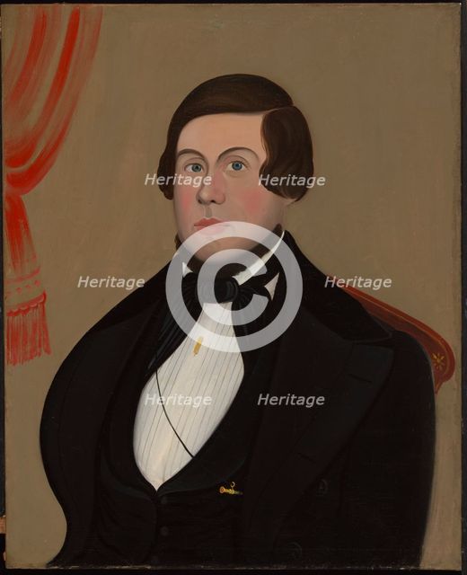 Man with Gold Pencil, ca. 1850. Creator: Unknown.